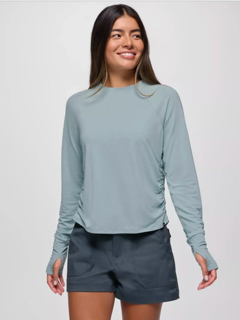 Nwt Prana - Upf 50+ Sol Searcher Long Sleeve Crew - Saltwater - Small